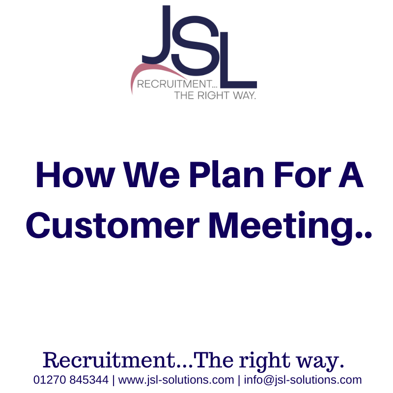 How We Plan A Customer Meeting..