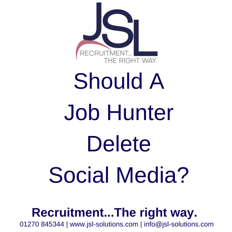 Should A Job Hunter Delete Social Media?